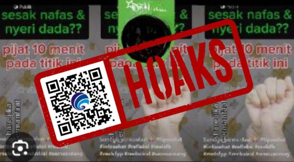 [HOAKS] Mengobati Sesak Nafas dengan Pijat&nbsp;Tangan