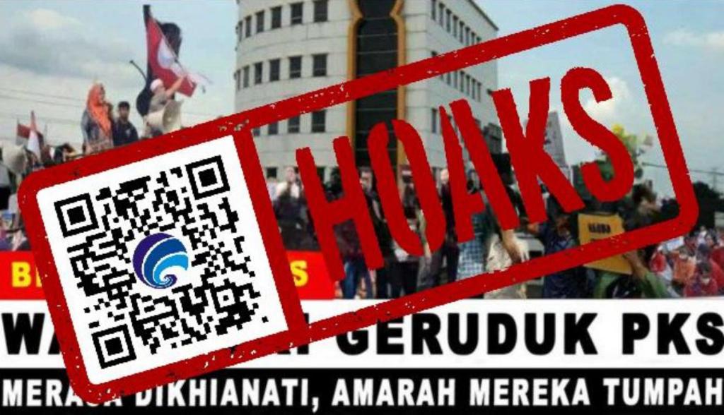 [HOAKS] Kantor PKS Digeruduk dan Dibakar&nbsp;Massa