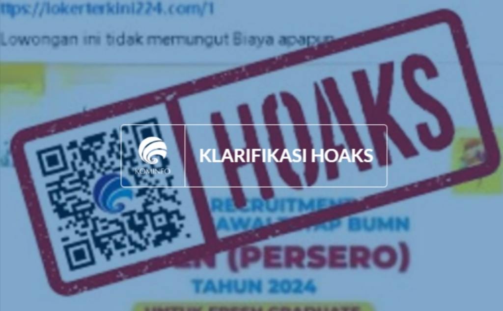 [HOAKS] Rekrutmen Calon Pegawai Tetap BUMN PT PLN (PERSERO)&nbsp;2024